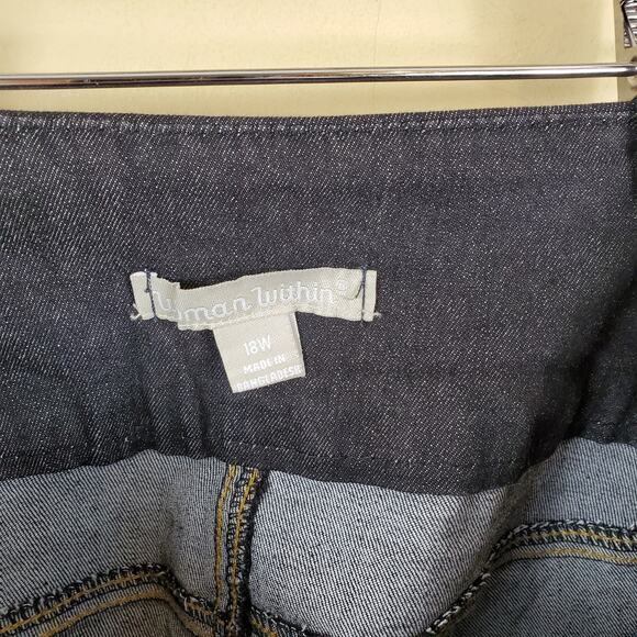 Woman Within Straight Leg Stretch Jean Size 18W - Picture 10 of 12